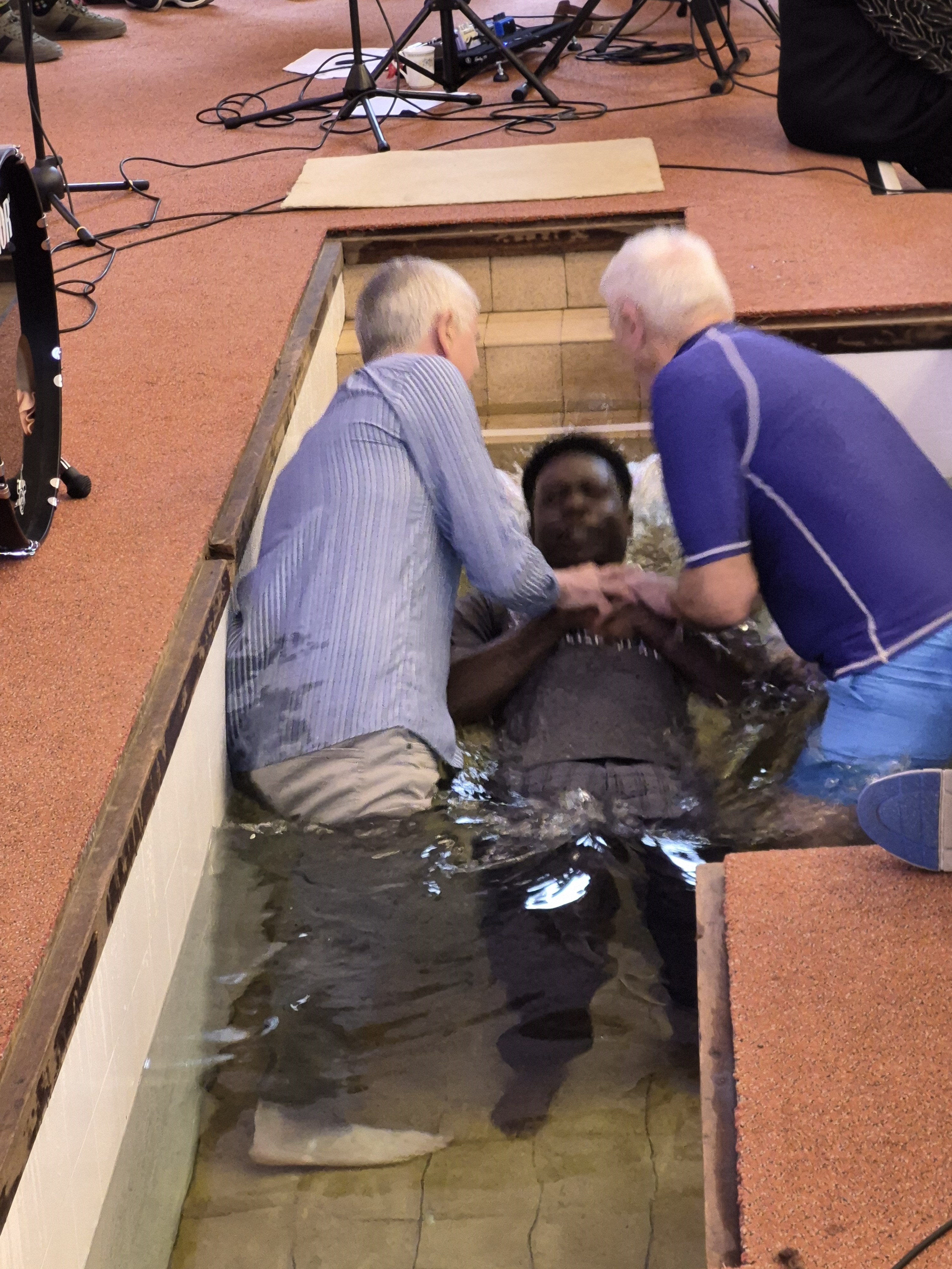 James is baptised at GBC